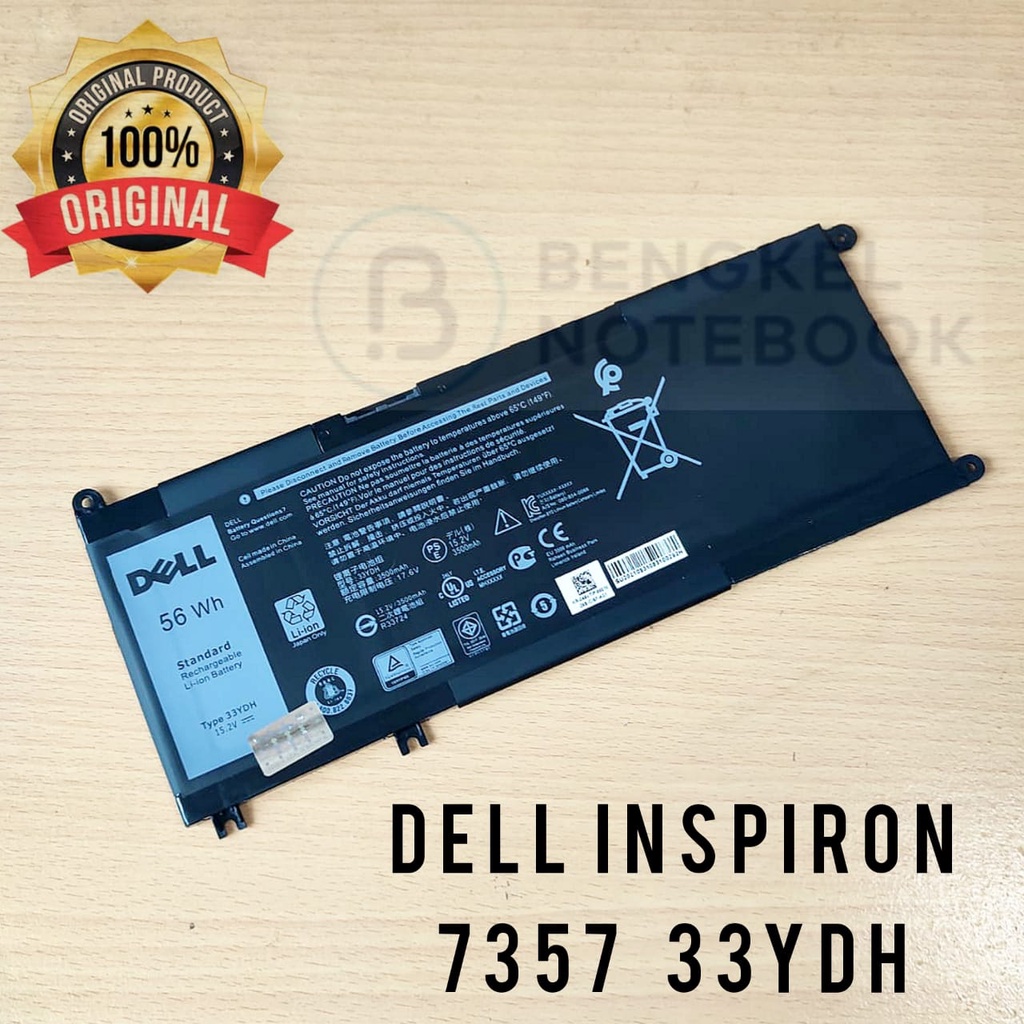 Baterai Dell Inspiron 13 7353 Dell Inspiron 15 7577 33YDH 99NF2 PVHT1 Dell Inspiron 17 7000 7773 7778 7779 Dell G3 15 3579 Dell G3 17 3779 Dell G5 15 5587 Dell G7 15 7588 Dell Latitude 15 3590 Dell Vostro 15 7570 7580