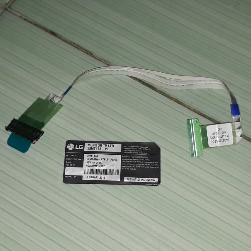 Flexible Fleksibel LVDS LG 28MT47A 28MT47