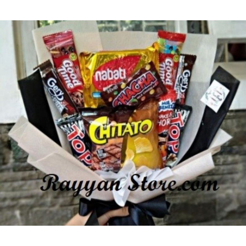 Buket Snack untuk ulang tahun | Valentine | Hampers