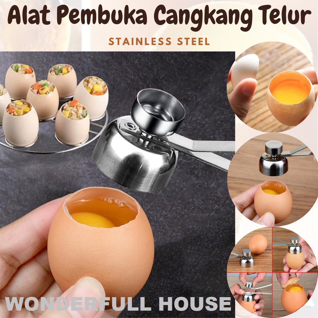 Alat Pemecah Telur Egg Topper Hiasan Masak Alat Dapur Pembuka Cangkang