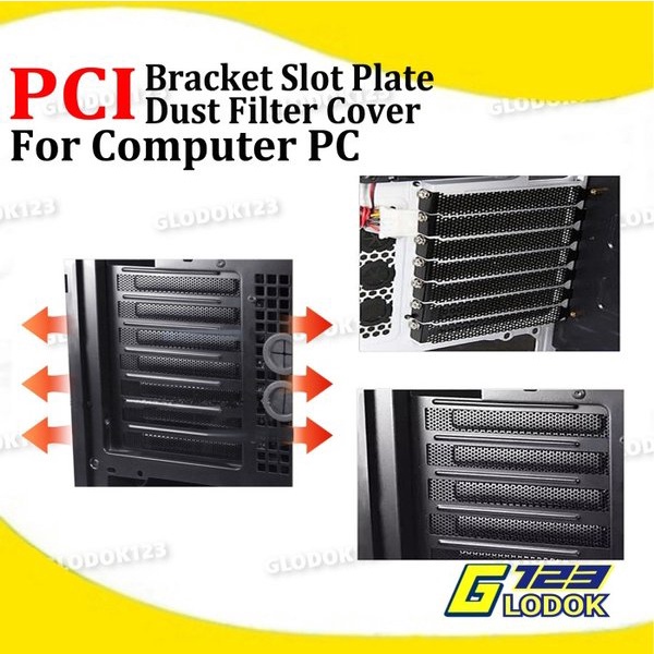 PCI Slot Cover Back Panel PCIe Casing Case Komputer Penutup Slot VGA