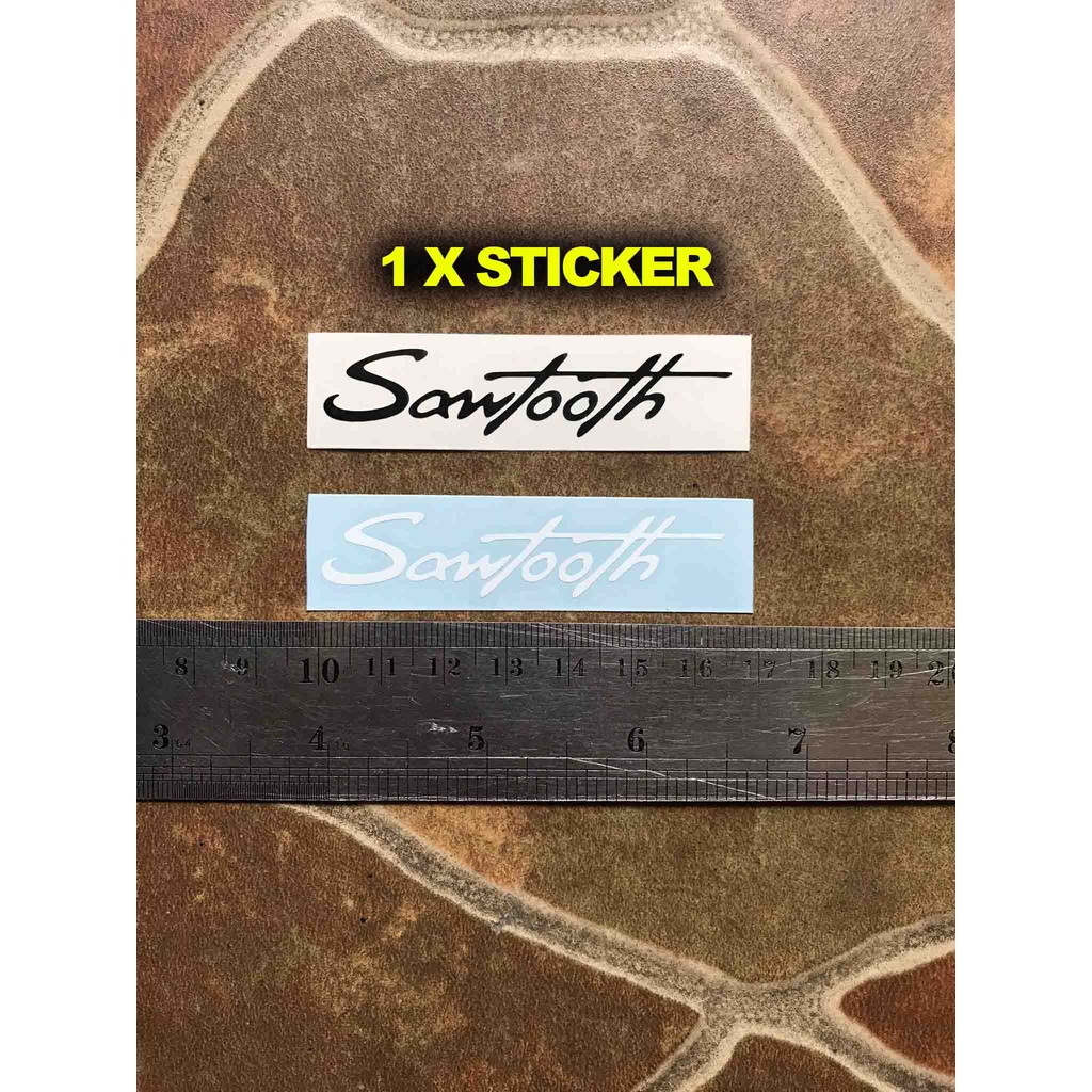 

Sticker Tempel Sawtooth Guitar Michael Angelo Batio Gitar Saw Tooth Headstock Elektrik Akustik Decal Bass