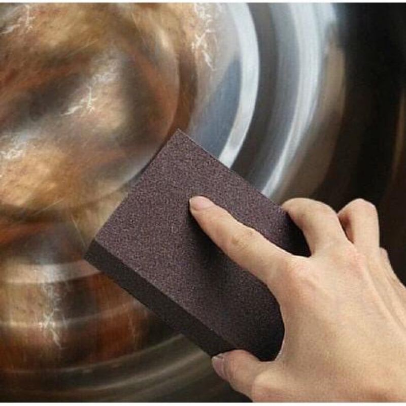 SPONS PEMBERSIH KERAK KARAT PANCI POT WAJAN MAGIC SPONGE BUSA