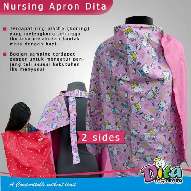 Apron menyusui dita celemek menyusui bayi grosir celemek menyusui kain penutup menyusui