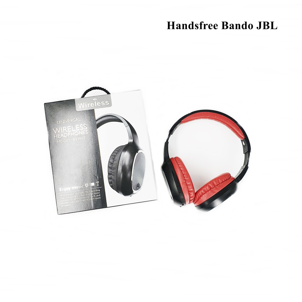 Handsfree JBL Bando Headphone Stereo Headset Bluetooth
