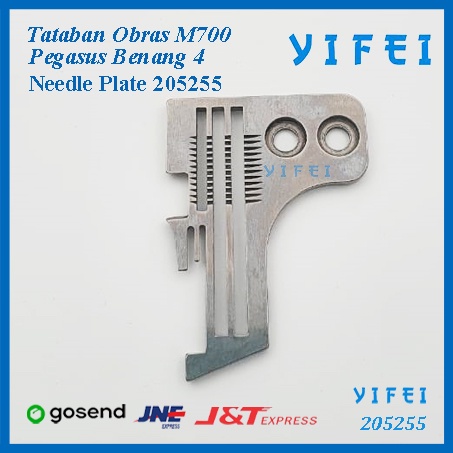 Tataban Mesin Obras Benang 4 Pegasus M700/Needle Plate YIFEI 205255