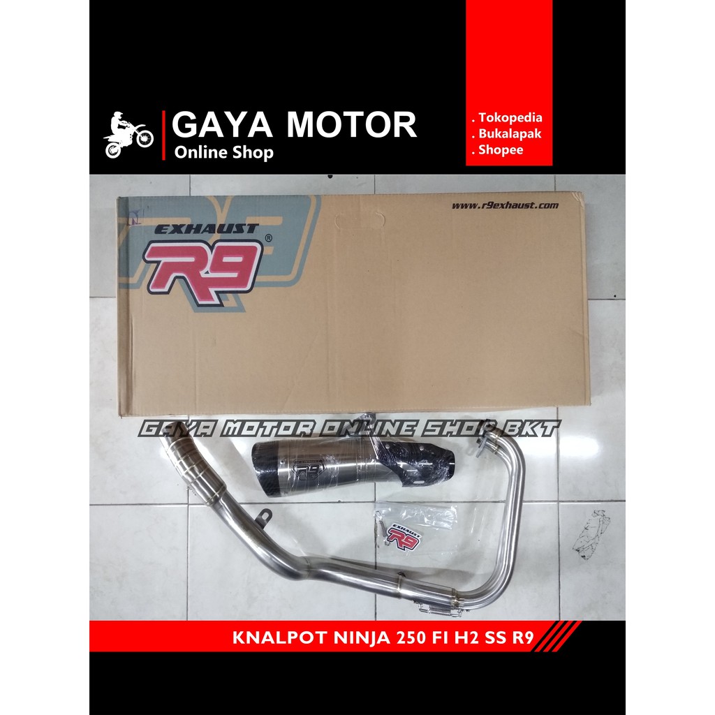 KNALPOT R9 H2 SS KAWASAKI NINJA 250 FI