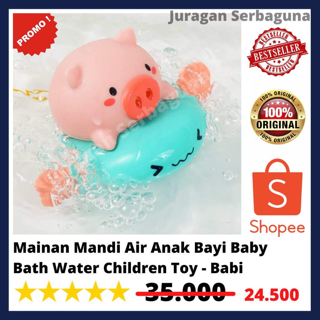 Mainan Mandi Air Anak Bayi Baby Bath Water Children Toy - Babi