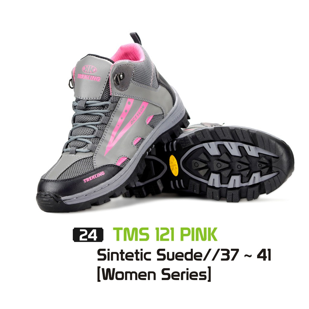 sepatu gunung wanita / sepatu trekking tms 121 PINK
