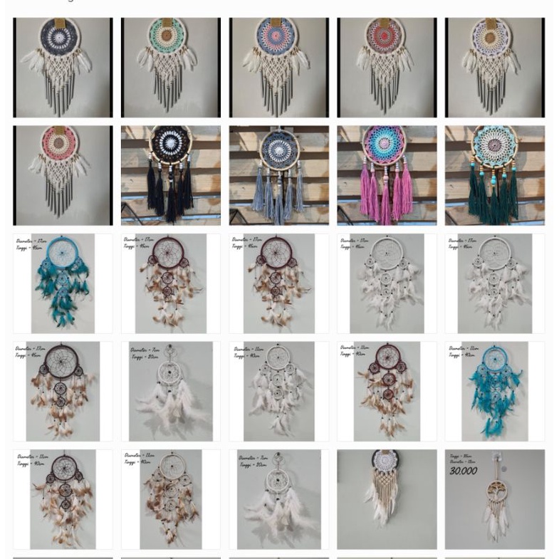 dream catcher home decor hiasan dinding