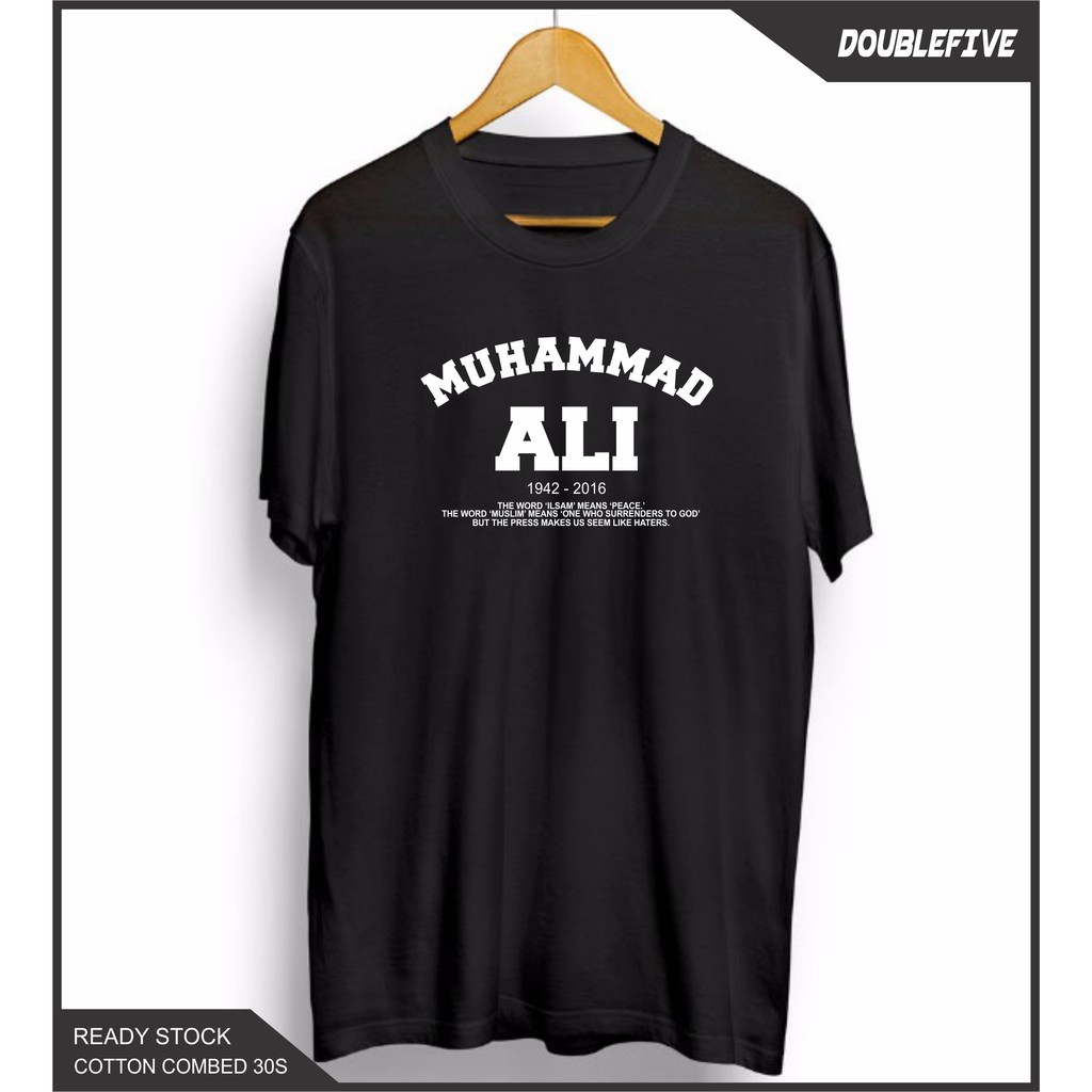 Kaos Distro Kaos Dakwah Kaos Islami Muhammad Ali Kaos Cotton Combed 30S Premium