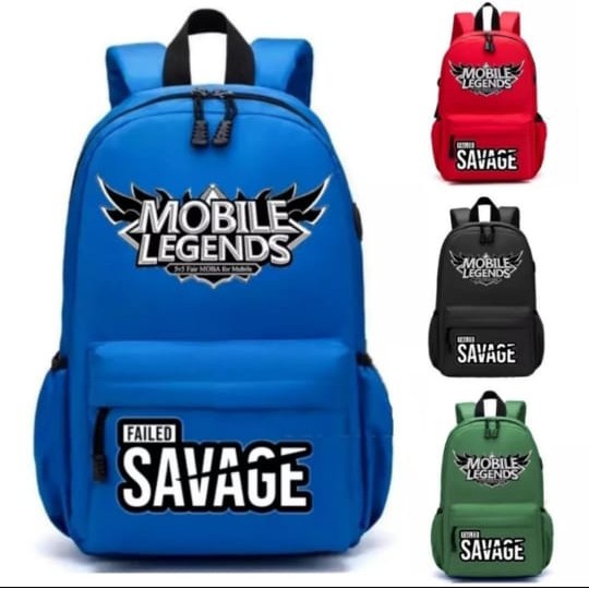 TAS RANSEL ANAK LAKI LAKI SAVAGE MOBILE LEGEND TAS SEKOLAH ANAK PG PAUD TK SD ANAK COWOK MURAH