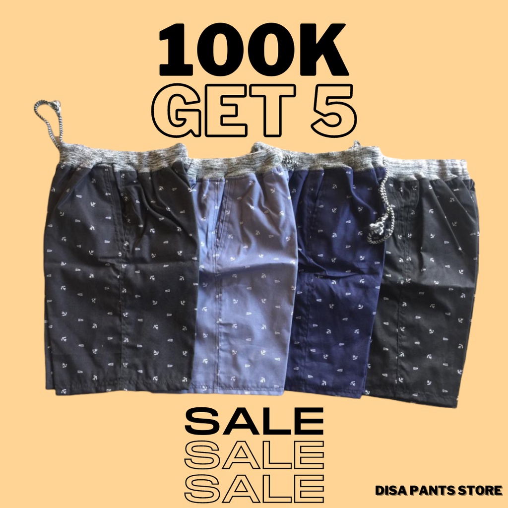 Celana chinos pendek motif 100rb dapat 5 pcs / celana chinos motif / celana pendek motif