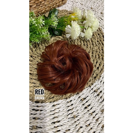 ikat rambut ulir premium/rambut curly premium/sanggul curly/rambut palsu/semanggi/karet ulir premium