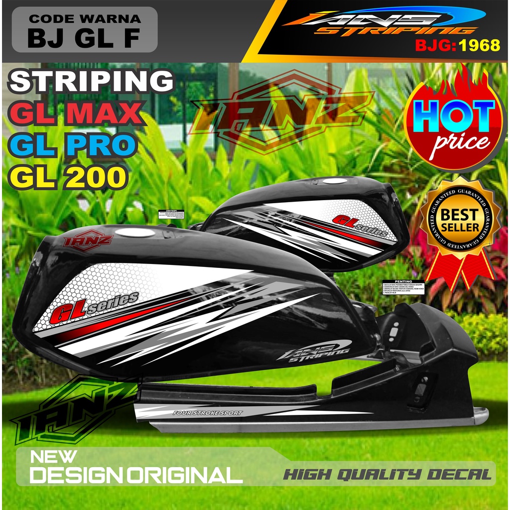 STRIPING VARIASI MOTOR GL MAX GL PRO GL 100 / STRIPING MOTOR GL TERBARU / STIKER MOTOR TERMURAH / STRIPING GL MAX / STIKER GL PRO / STIKER MOTOR