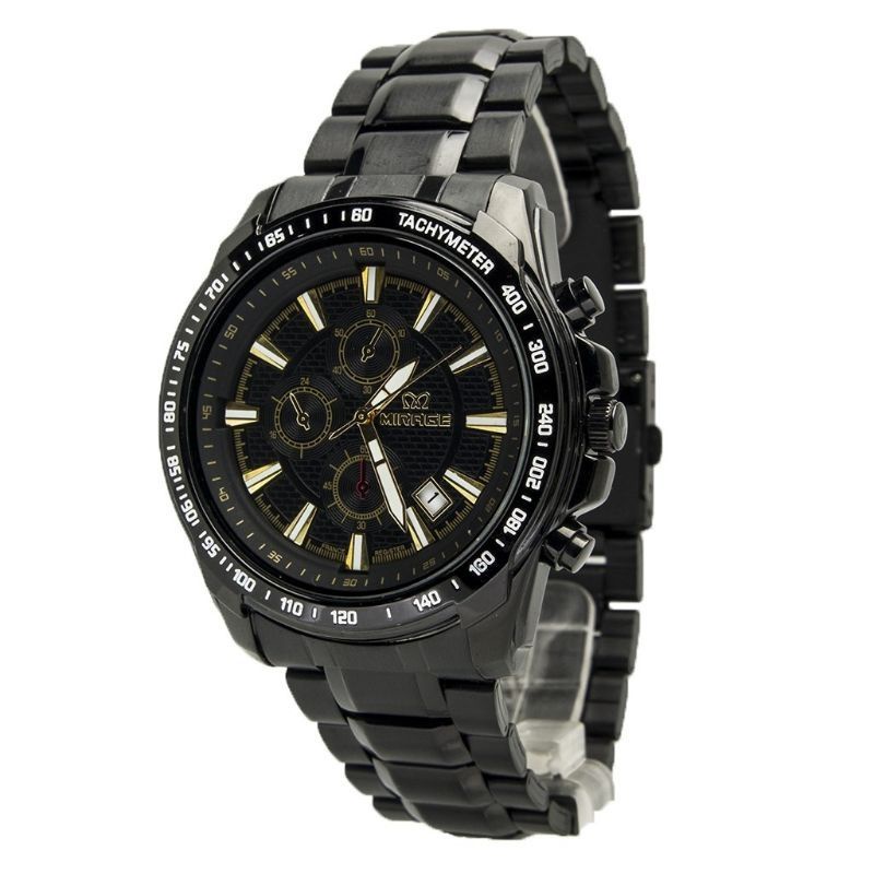 MIRAGE 8305M Jam tangan cowok sport original PRIA Mirage Garansi 1 tahun  8305M hitam rosgold
