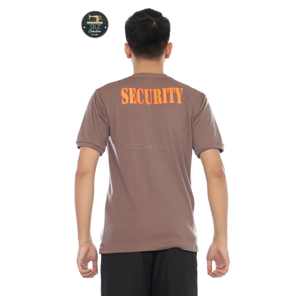 Security Satpam kaos security terbaru baju kaos dalaman satpam security coklat Kaos Krem Satpam Security Terbaru murah