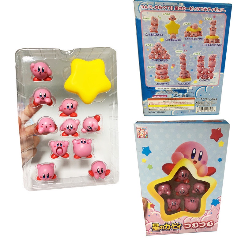 11pcs / Lot Mainan Action Figure Kirby Waddle Doo Warna Pink Untuk Hadiah Anak