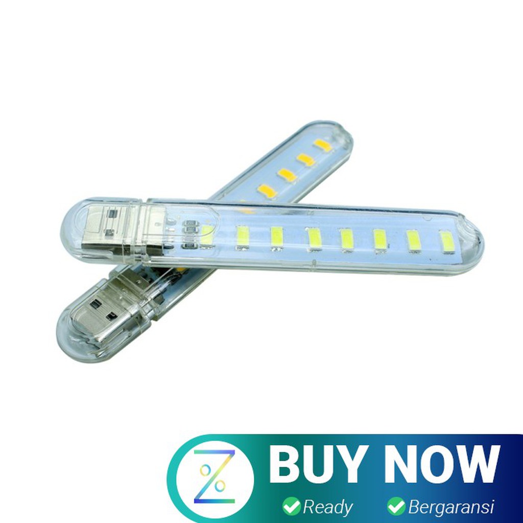 MeeToo USB Lamp 8 Led Model Cool White - SMD 5730 - White