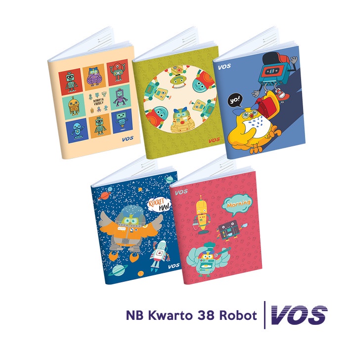

Vos E Buku Tulis Kwarto 38 Robot Isi 10