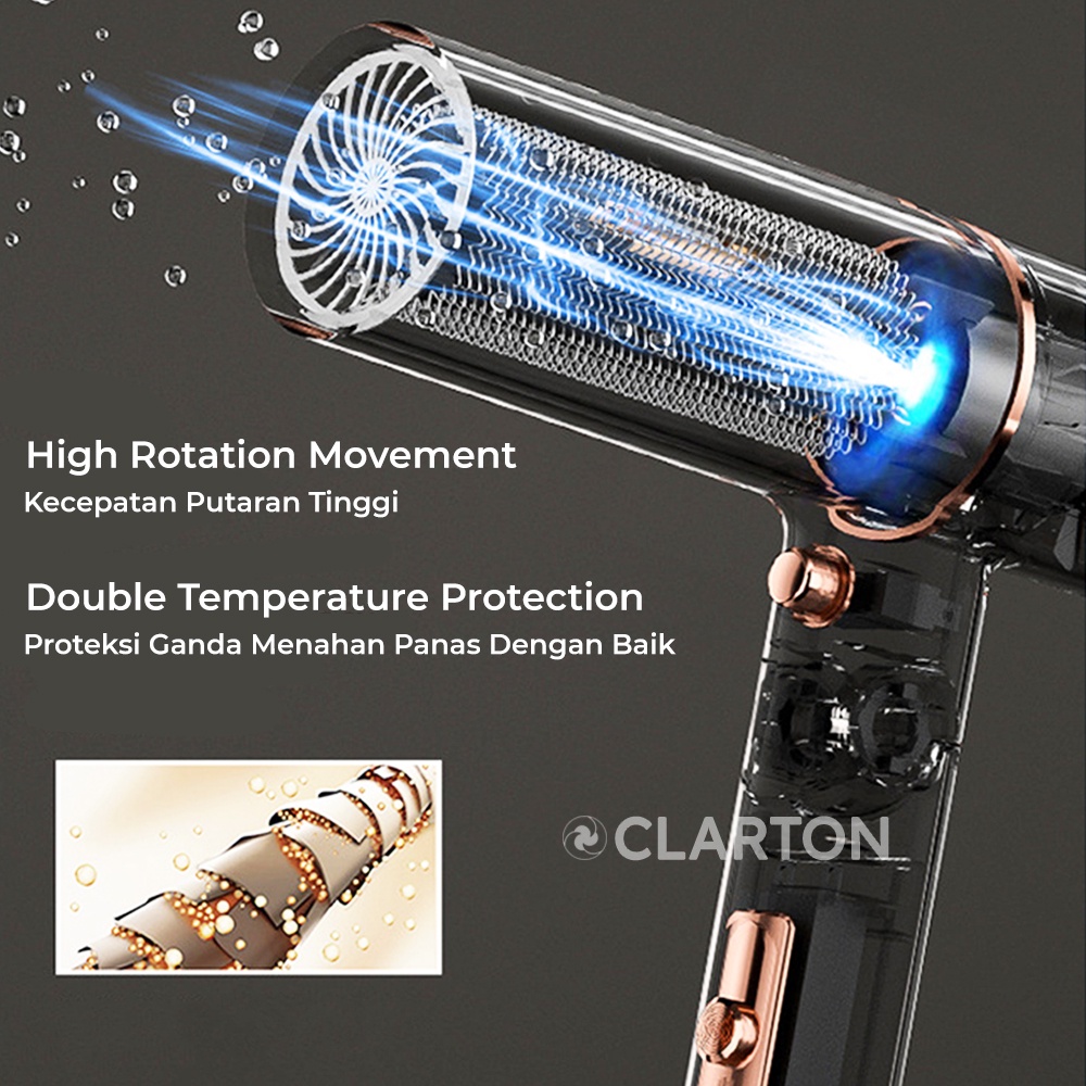 Hair Dryer Pengering Rambut Low Watt Ion Negatif Daya Tinggi