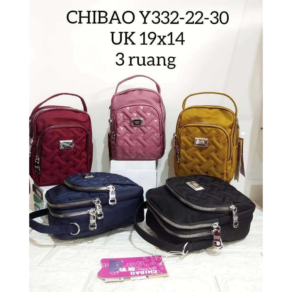 Chibao Slempang Y332-22-30 size 19x14 cm Bahan Kanvas. Tas Wanita Tas Slempang Tas Chibao Kanvas Terbaru Bisa bayar ditempat.!!!! BEST SELLER.!!!