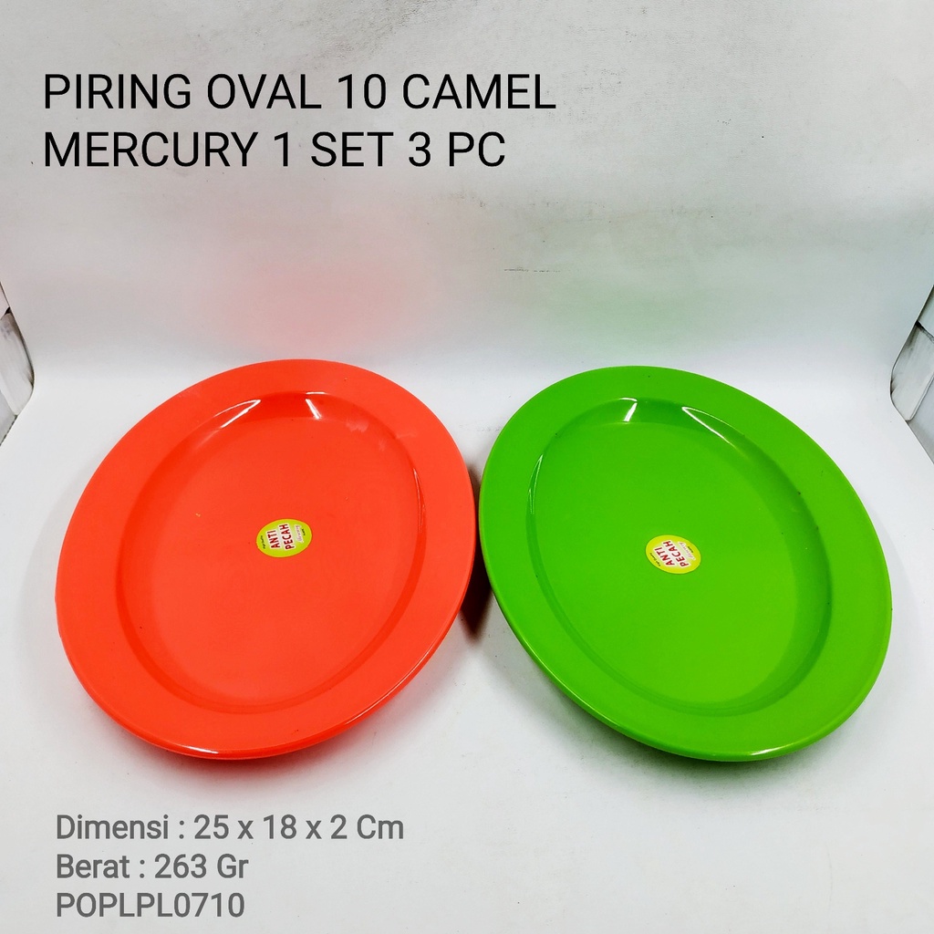 PIRING OVAL 10 CAMEL MERCURY (1 SET 3 PC) POPLPL0710