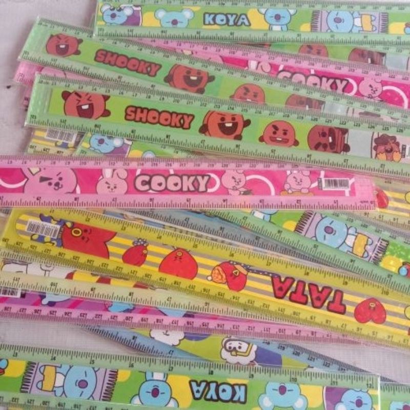 

Penggaris BTS BT21 30 cm / Garisan / Mistar Karakter Lucu