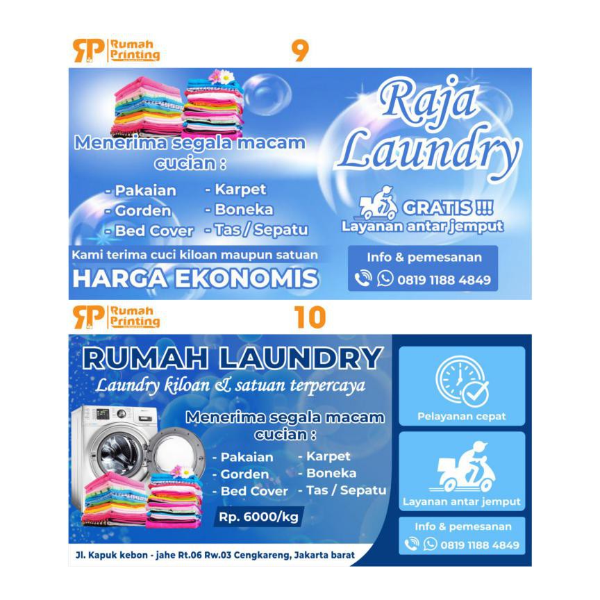 Contoh Banner Laundry Sepatu - desain banner kekinian