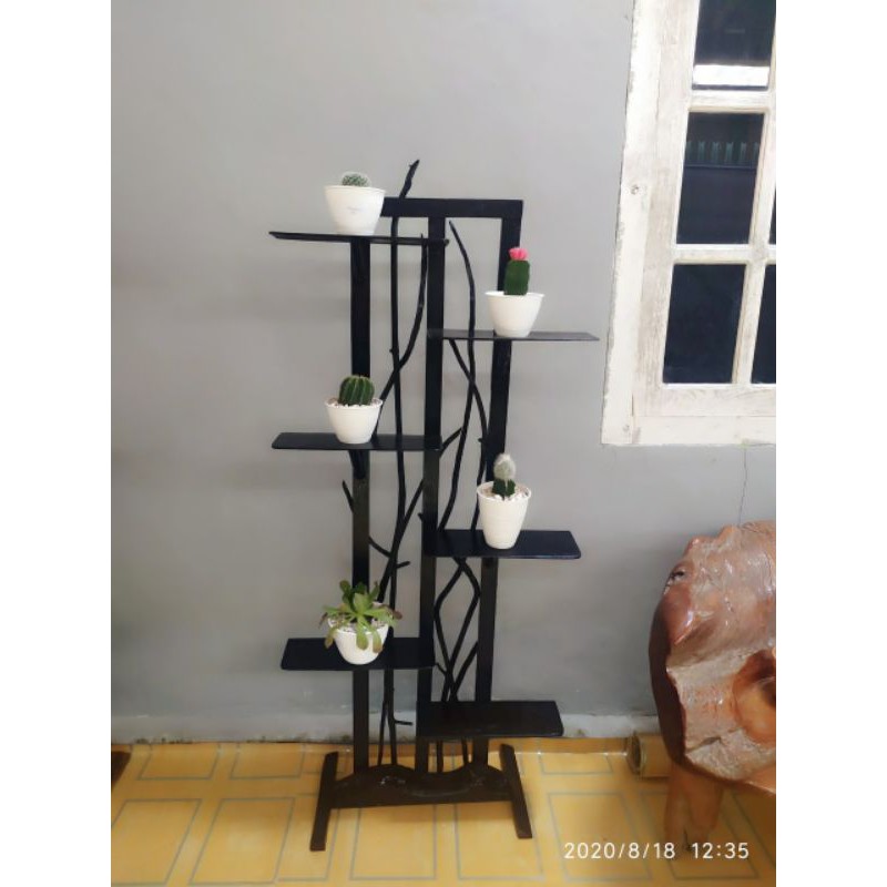 rak kayu bunga rak susun 6  rak kaktus