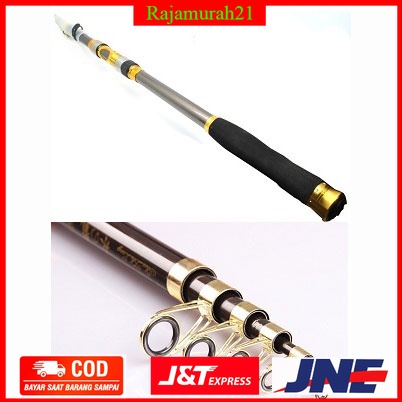 Yuelong Joran Pancing Portable Telescopic Carbon Fiber 3.6M/3.0M/2.7M/2.1M -Gray