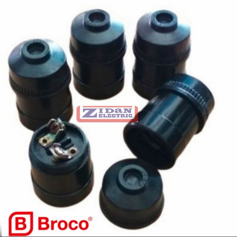 Broco Fitting Gantung Hitam / Fitting Lampu Gantung Broco