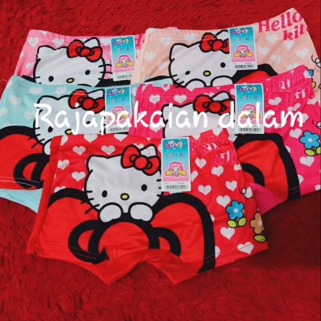 Celana Dalam Boxer anak perempuan Hello kitty