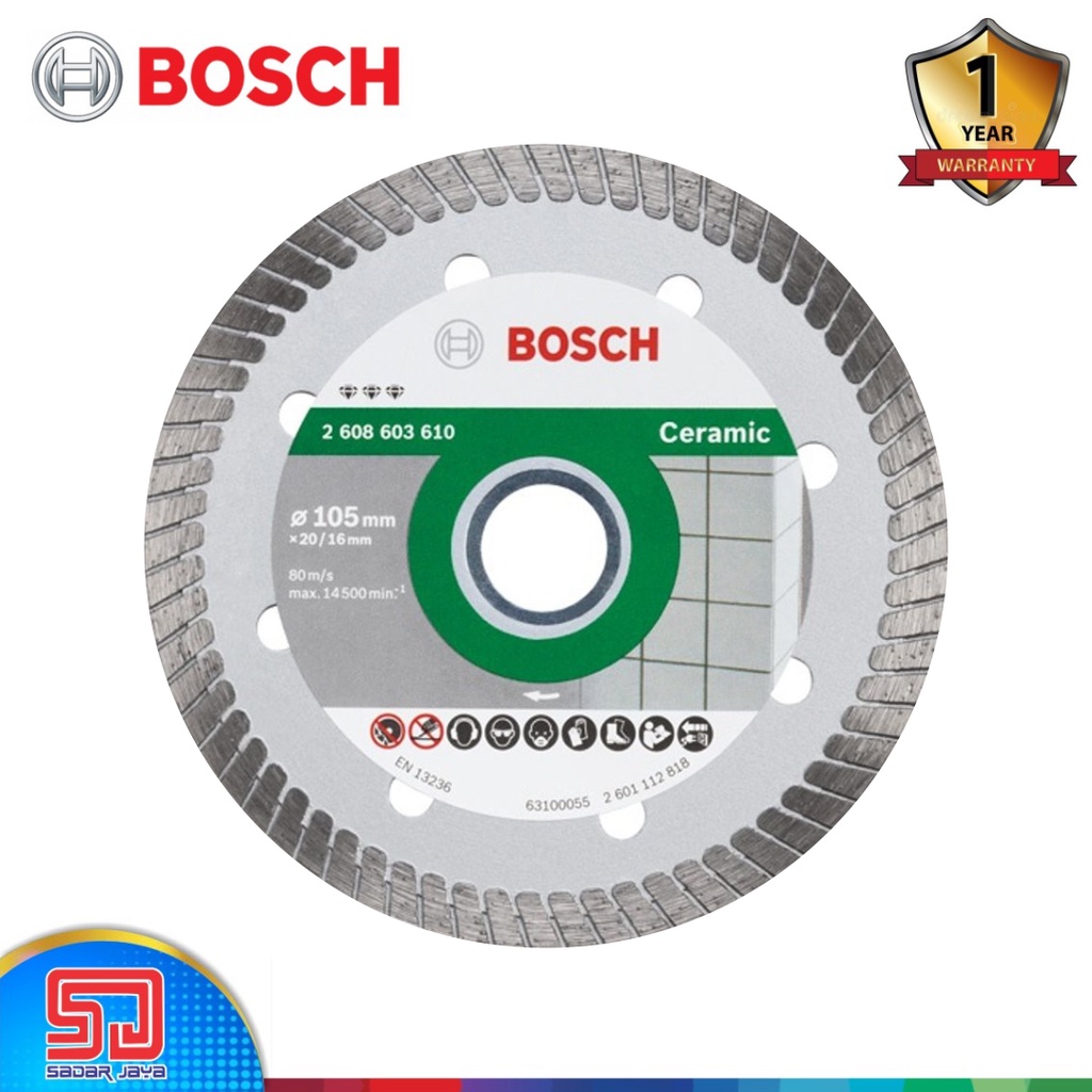 Bosch Mata Grinda Potong Diamond Disc Turbo Gerinda Keramik