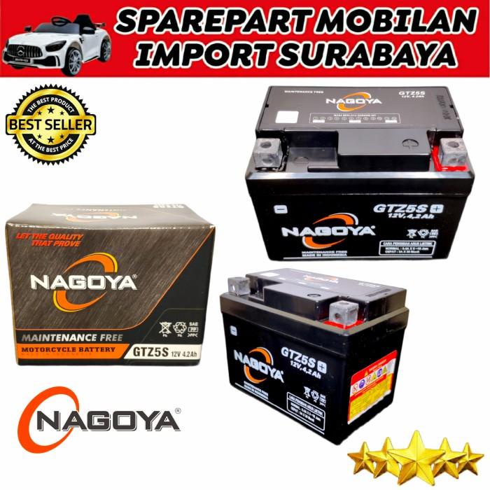 NAGOYA AKI KERING MOTOR GTZ5S ACCU MATIC HONDA YAMAHA SUZUKI YUASA GS