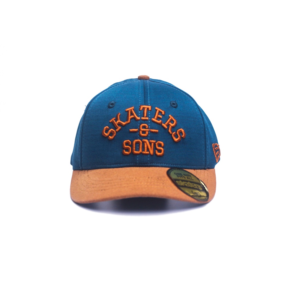 TOPI BUILT UP SKATERS TH069 BIRU NAVY COKLAT