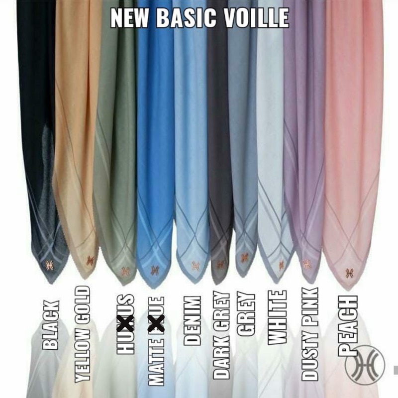 Hidahasan Basic Voal / Basic Series Voille Polos - Premium Voile Hidahasan