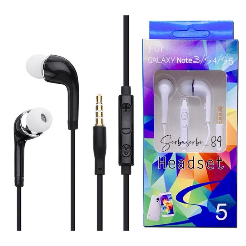 Earphone headset J5 handsfree deep bass stereo sound