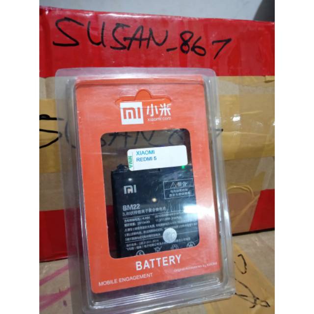 BATERAI BATRE BATTERY XIAOMI MI5 MI 5 BM22 XIAOMI BM 22 ORIGINAL ADA SEGEL FC