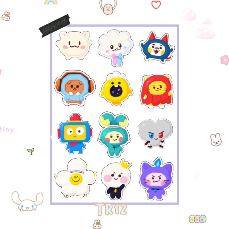 Jual Stiker TR12 Karakter Line Friends TREASURE Indonesia|Shopee Indonesia