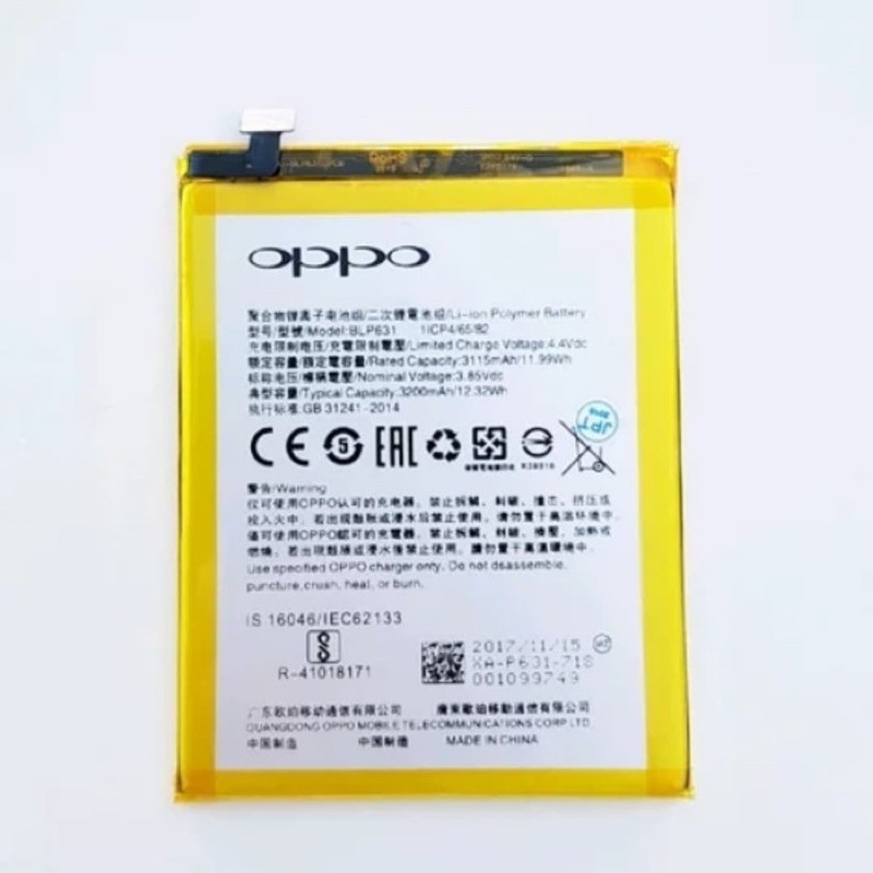 BATERAI OPPO F5/F5 Youth ORI BATRE OPPO F5/F5 Youth BATTERY