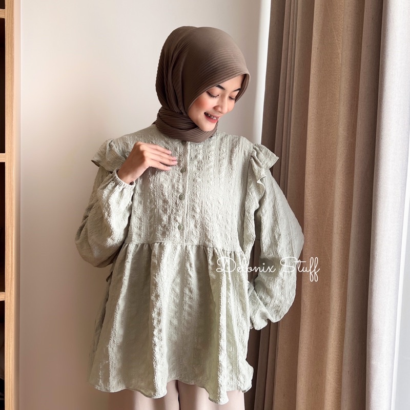 Lavera crinkle blouse