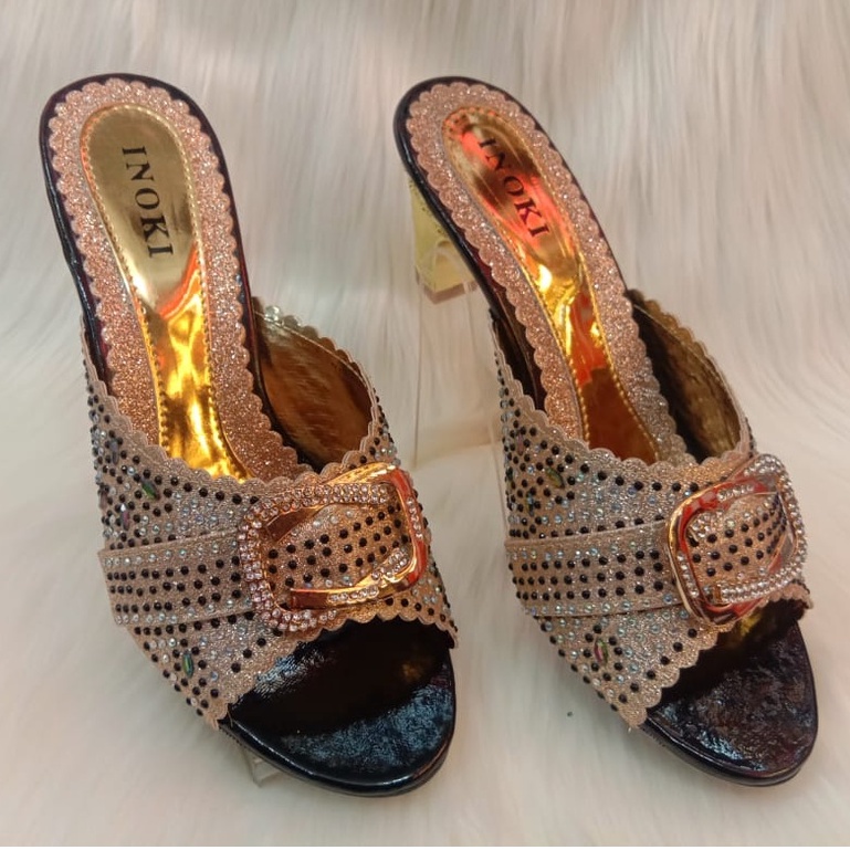 SANDAL PESTA UKURAN BESAR SENDAL HEELS WANITA BIG SIZE JUMBO HAK 5 CM 41 DAN 42 KONDANGAN SESERAHAN