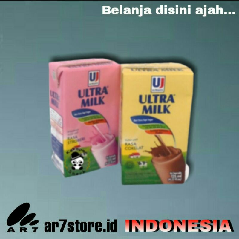 

ULTRA MILK susu UHT coklat/strawberry 125 ml