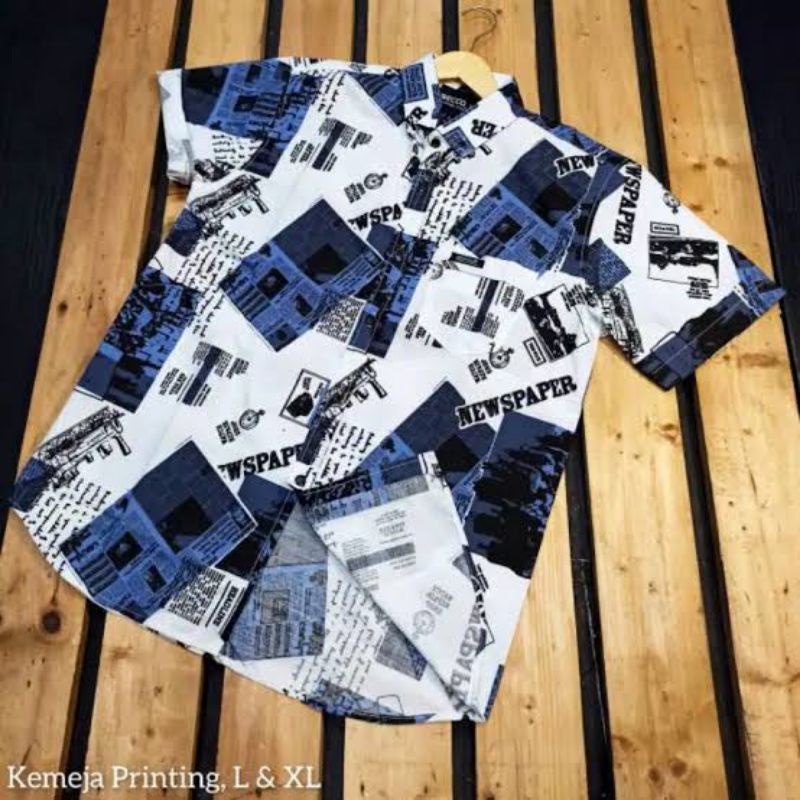 Kemeja pria/kemeja pria pendek/kemeja printing/kemeja motif/kemeja motif koran