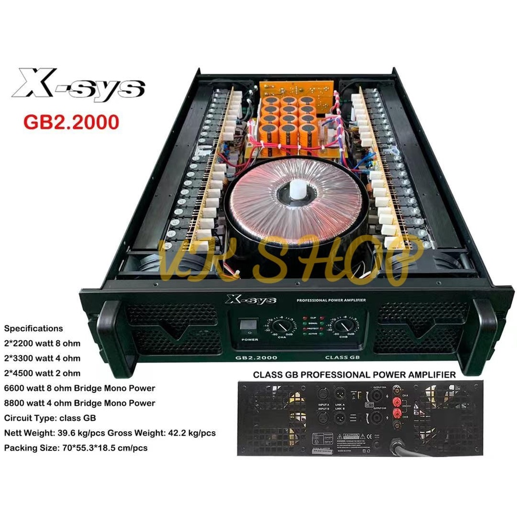Power Amplifer X-sys GB2.2000 / XSYS GB2.2000 Class Gb X-SYS GB 2.2000