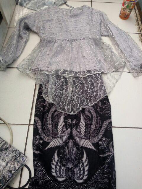 Batik Couple Brokat Tile Mutiara Annabel 136