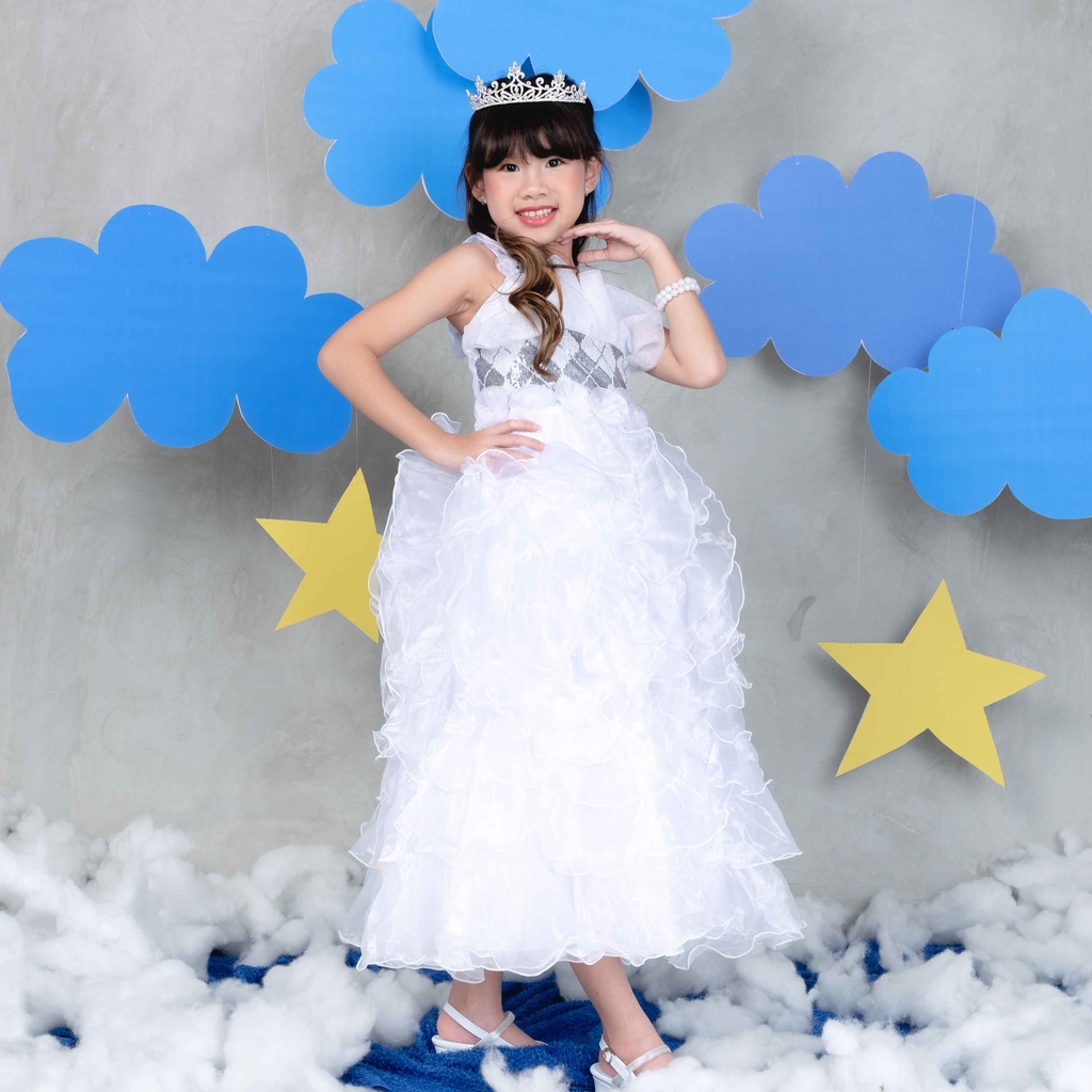 Jenna Baju Anak Perempuan Dress Anak Ruffle Organdi Elegan 2-8 (AK33)