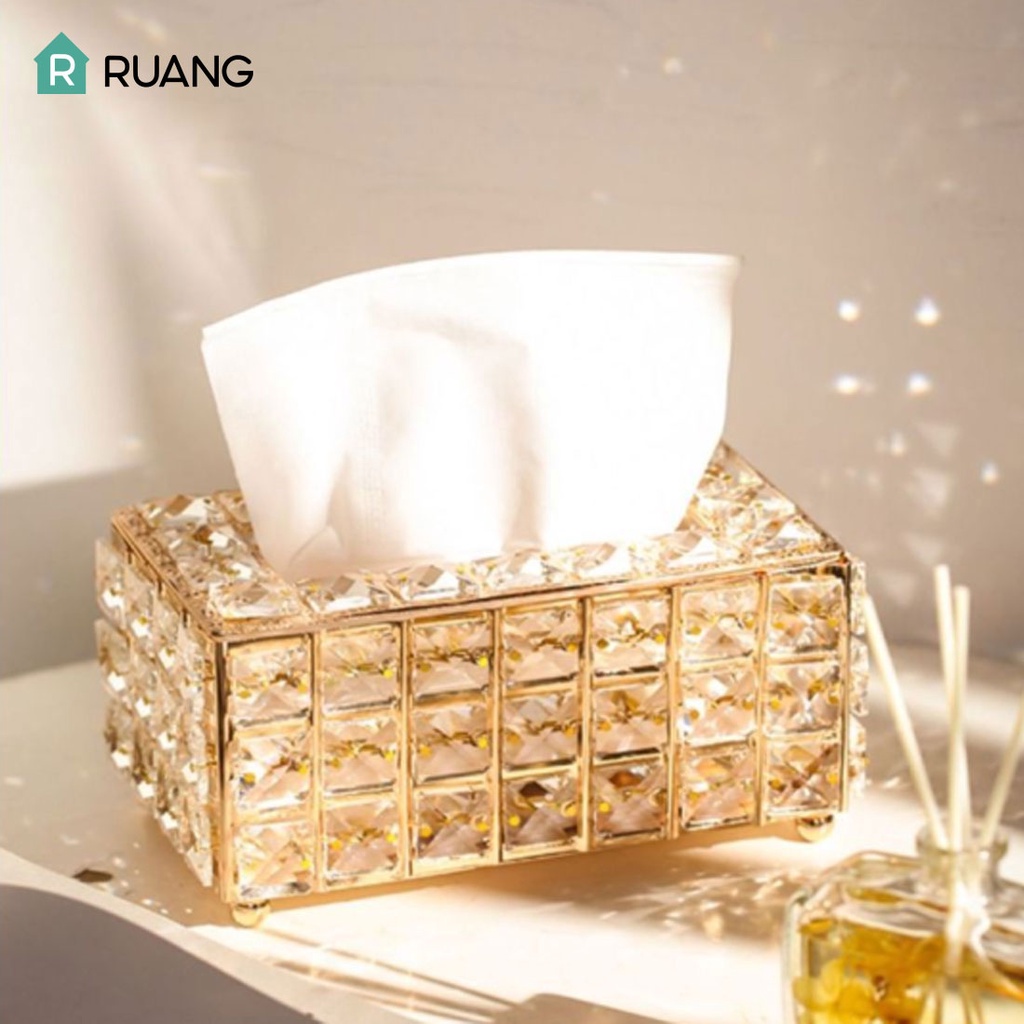 Kotak Tisu | tempat tissue gold | Tempat Tisu Kaca Elegant | Kotak Tissue Kristal | Tempat tisu emas | tissu organizaer | tissue box | tempat tisue | tempat tissue nordic | tissue box gold | tempat tisyu mobil