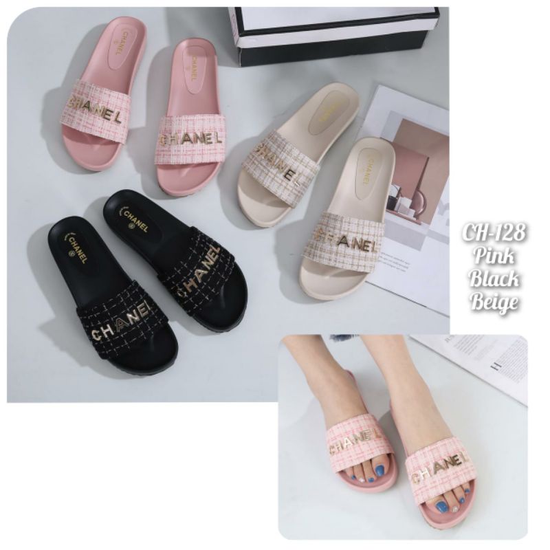 Sendal slop wanita import  kode 128